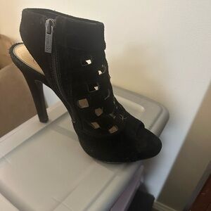 Elegant Black High Heel Sandals